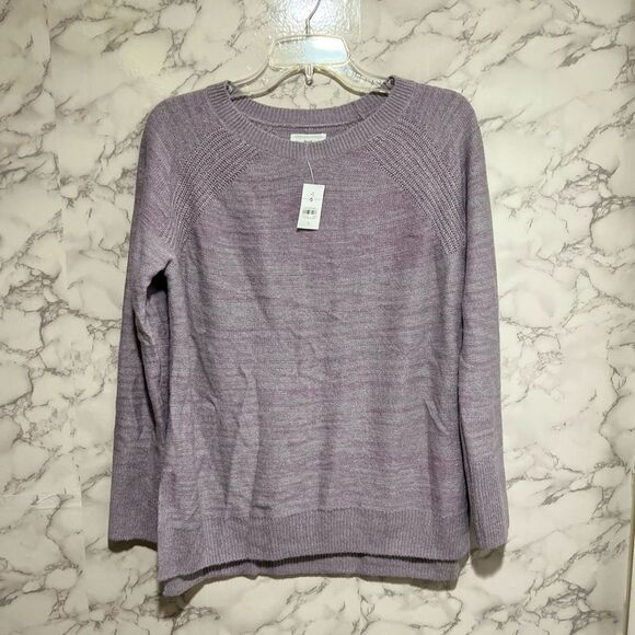 Lou & Grey Purple Pullover Sweater with Wool & Alpaca - Picture 2 of 10